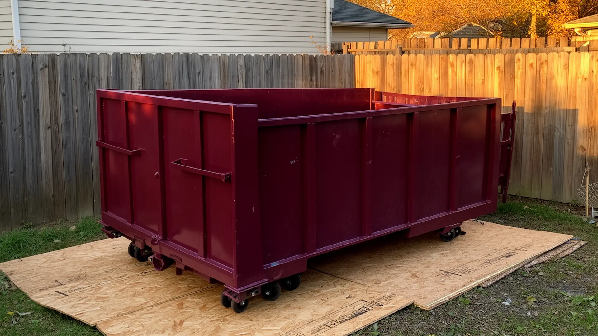 Roll-off dumpster from Hard Hat Dumpster Rental in Covington, KY